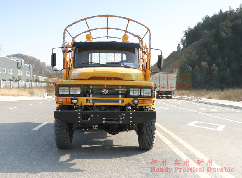 Dongfeng  EQ2082 Six Wheel Off-Road Dump Truck in Bright Yellow