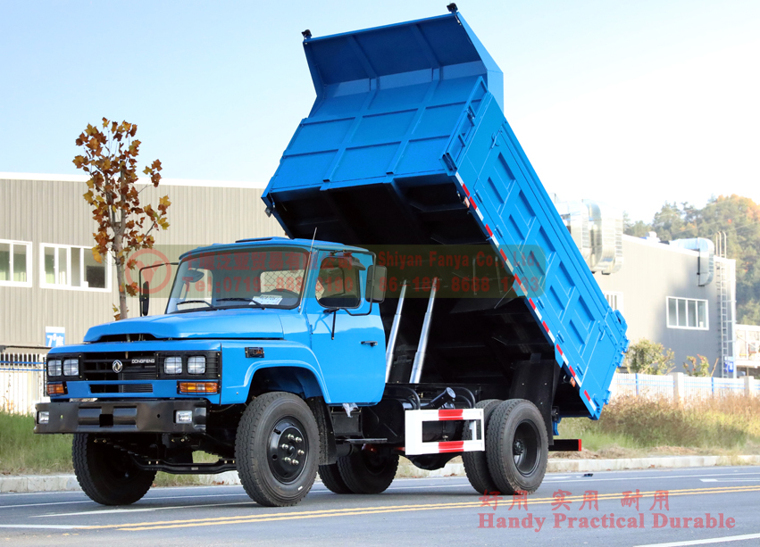 Dongfeng EQ3092 4*2 Dump Truck ໃນສີຟ້າ