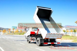 Dongfeng 4*2 Dump Truck in White Off-road Vehicle Good Performance