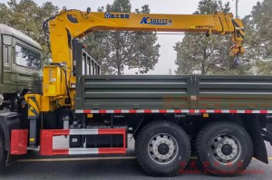 Dongfeng Six Drive Truck with 6.5 Tons crane