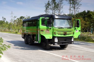 Dongfeng EQ2102 chassis modified off-road bus–Dongfeng 6×6 all-dive bus off-road bus