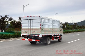 Dongfeng 4WD nhẹ hàng rào 3,8m– xe tải_ Xe tải kho diesel nhỏ 4×4