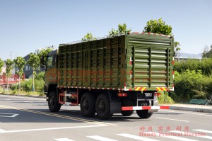 Dongfeng รถขับเคลื่อนหกล้อรถบรรทุกสินค้าหนัก 15 ตัน – 6 * 6 กล่องสินค้าแผงผนังสูงรถบรรทุกออฟโรด – 340hp รถบรรทุกโลจิสติกส์ส่งออกพิเศษ