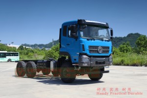 Dongfeng 6×6 Off-road Heavy Duty Special Purpose Vehicle Chassis–375HP Dongfeng Heavy Duty Truck Three Axle Vehicle–Off-road Long Distance Truck Chassis Conversion