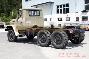 Dongfeng ခြောက်ဘီးယက် ဂန္တဝင် EQ2082E6DJ Chassis – 6×6 Dongfeng 2.5 တန် လမ်းကြမ်းယာဉ်အဖြစ် ပြောင်းလဲခြင်း – စံနှုန်း 240 ရှည်လျားသော ဦးခေါင်းထရပ်ကား ကိုယ်ထည်