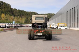 Dongfeng 8*4 flatbed truck chassis–Dongfeng Hercules 10 meters flatbed truck chassis–30 tons of special truck chassis conversion