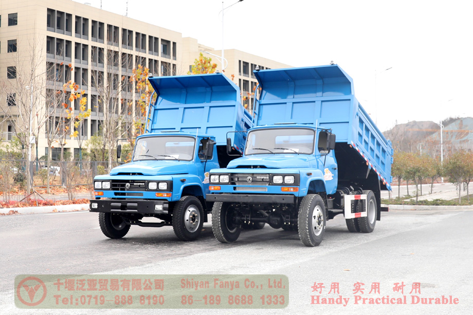 Differences and similarities between two dump trucks