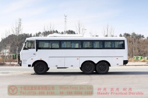 Dongfeng 8m bus with bumper bar–Dongfeng 6*6 bus–190hp city commuter bus–Dongfeng bus 30 ນັ່ງ