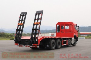 Dongfeng special-purpose flatbed truck–Dongfeng 8*4 flatbed truck–Dongfeng 11m flatbed truck for export