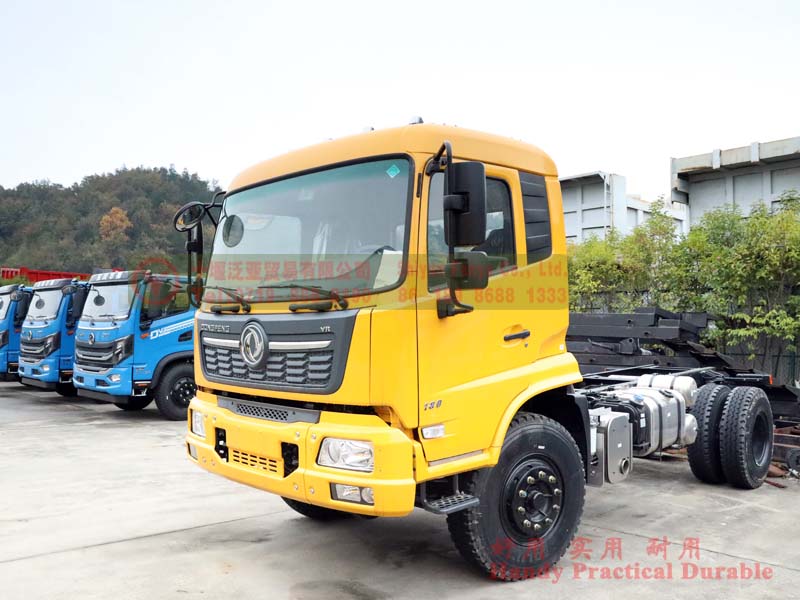ລົດບັນທຸກ 4×2 ສີເຫຼືອງ Dongfeng DFH3180B2 Dump Truck
