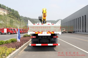 4×2 Dongfeng Tianjin Truck Lifting Truck–Dongfeng Tianjin 10T รถบรรทุกยกรถบรรทุก–Xugong 10T บูมเครนสี่ส่วน