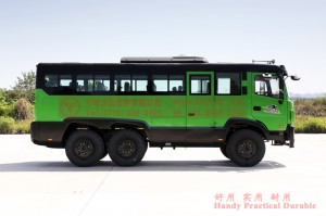 Dongfeng 6X6 bus–210hp bus–25-seater medium bus–Dongfeng 8m bus
