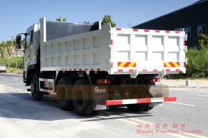 Dongfeng 6*4 Hercules Dump Truck-Dongfeng Three-axle Dump Truck Export-Dongfeng Hercules သုံးဘီးတပ် ထရပ်ကား ထုတ်လုပ်သူ