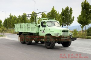 Dongfeng 6*6 Long Head Off-Road Truck - Export အတွက် အားဖြည့်ထားသော Off-Road Transporter - Canopy Pole ပါရှိသော 6*6 Off-Road Truck