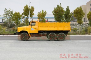 รถบรรทุกดีเซลกระจกสองชั้นหัวยาว Dongfeng 6 * 6 – EQ240 รถบรรทุกออฟโรดพลเรือนสี่ตัน – EQ2082 ชี้ Y25 ยานพาหนะบรรทุกทหารนอกถนน