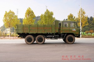 EQ2102 Dongfeng 6-wheel-drive double-row off-road truck-3.5ton flathead diesel off-road car-Dongfeng 6*6 ພາຫະນະບັນທຸກທະຫານສໍາລັບການສົ່ງອອກພົນລະເຮືອນ