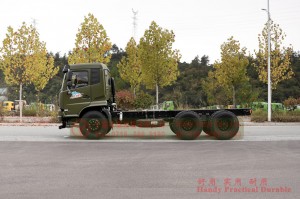 Dongfeng ຂັບຫົກລໍ້ 210 hp ຍານພາຫະນະ off-road chassis–Dongfeng 6×4 off-road tanker chassis–Dongfeng flathead ແຖວເຄິ່ງ off-road ລົດພິເສດ chassis