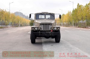 Dongfeng กระจกสองชั้น EQ2100 แชสซีออฟโรดขับเคลื่อนหกล้อ - 6 × 6 แหลม EQ245 แชสซีรถบรรทุกบรรทุกทหารเพื่อการส่งออก - หัวยาว 190 แรงม้า รถทหารการแปลงพิเศษ