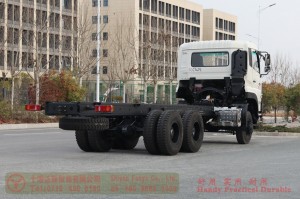 Dongfeng six-wheel drive off-road special purpose vehicle chassis–Rear double axle 400 hp chassis–Special purpose vehicle chassis customization manufacturer