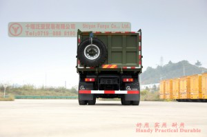 6×4 Dump Truck Off-road ລົດບັນທຸກໜັກ 1 ແຖວ ແລະ ເຄິ່ງ.