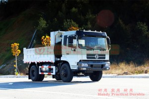Xe tải tự đổ Dongfeng 4 * 2 màu trắng Xe địa hình hiệu suất tốt