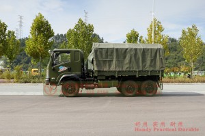 Dongfeng 6*6 flathead off-road truck–EQ2082 diesel off-road truck–Dongfeng 240 civilian off-road transporter exported