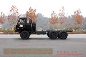 Dongfeng đôi hàng EQ2102N off-road Chuyển đổi khung gầm sáu bánh - 6 * 6 hàng đôi đầu phẳng 153 xe tải địa hình để bán - đại lý xe tải địa hình nhà sản xuất xuất khẩu thông quan