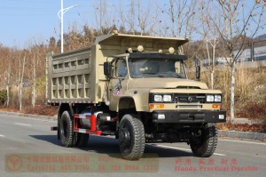 Flathead one and a half row 240 hp Truck–Dongfeng 4*4 rear single tire off-road Truck–Twin-axle off-road truck conversion manufacturers