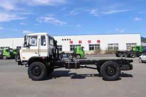 Dongfeng EQ2070 Four Drive Flat Head Off-road Truck Chassis