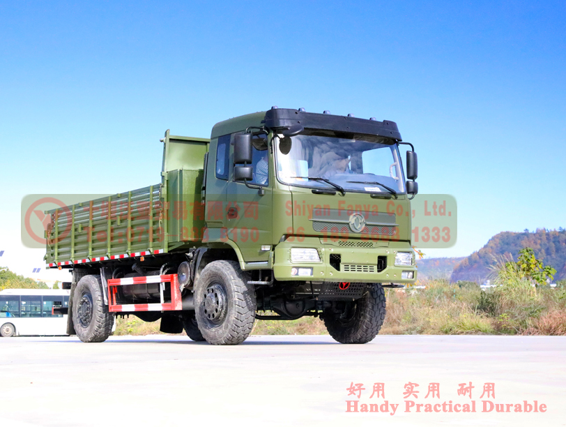 Dongfeng 4 * 4 Dump Truck AWD ทรงพลังและทนทาน