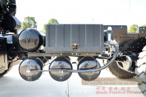 Dongfeng 6×4 ພິເສດ ORV Chassis Off-road Chassis ຫນຶ່ງແຖວແລະເຄິ່ງຫົວຮາບພຽງ.