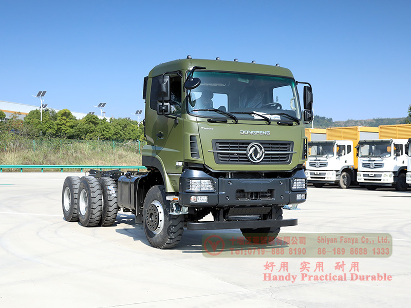 The powerful and sturdy Dongfeng 6×4 Off-road Special Vehicle Chassis